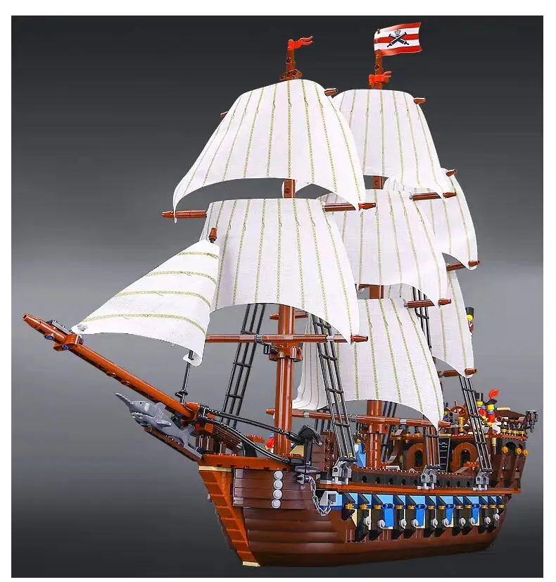 

DHL Free Shipping Building Blocks Bricks Pirates Of The Caribbean Ship Imperial Warships Action Figures Children Model Toy