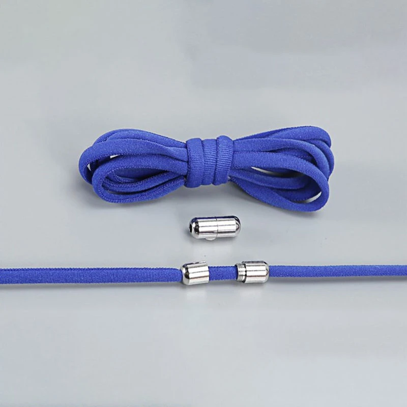 Unisex Elastic No Tie Shoelaces Semicircle Shoe Laces Sneakers Shoelace Quick Lazy Person Capsule Metal Lock Laces Shoe Strings
