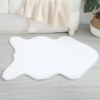 

2019 New Thick Non-Slip Soft Carpet Mat Modern Simple Multi-Color Rabbit Fur Shaped Living Room Bedroom Finished Carpet Mat
