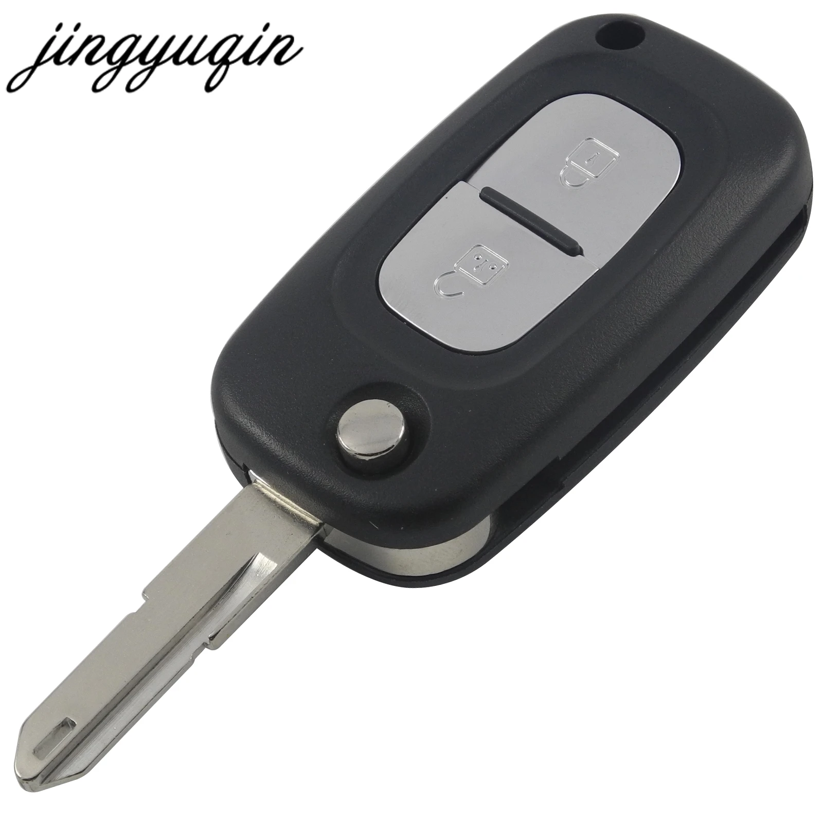 Jingyuqin 10 шт. сменный Автомобильный ключ оболочки для Renault Clio Megane Kangoo Modus Fluence NE72 Blade Floding флип дистанционный ключ