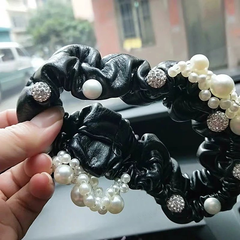 Universal-Bling-Crystal-Leather-Car-Rear-View-Mirror-Cover-Interior-Accessories-Pearls-Car-Mirror-Decoration-For-31