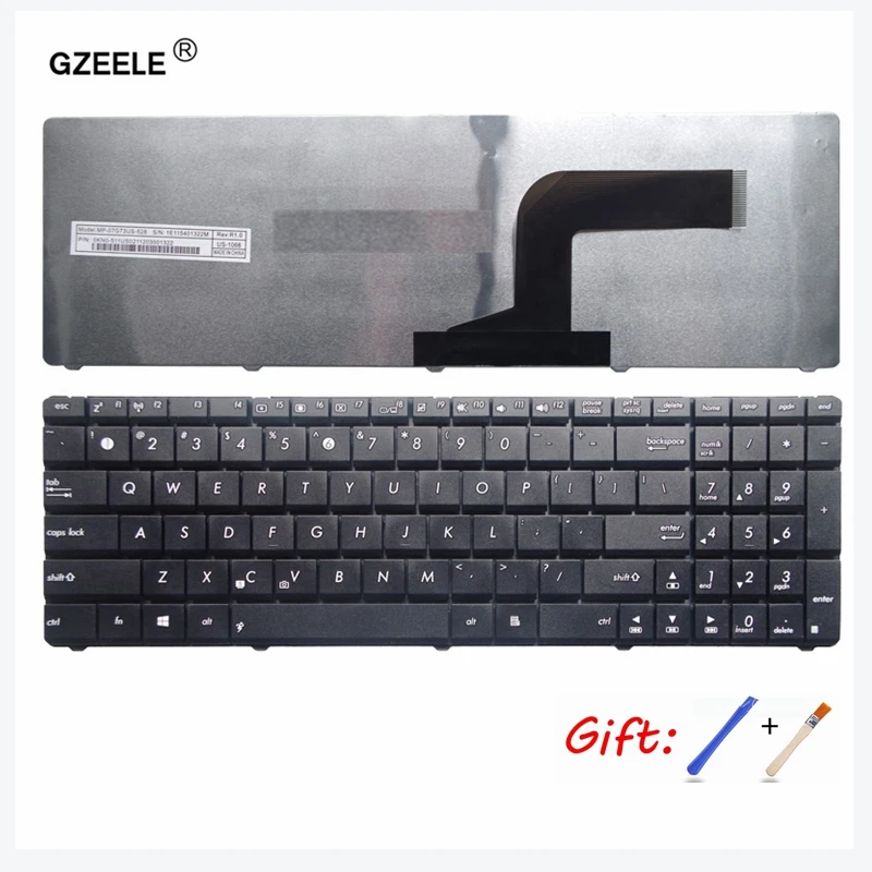 Клавиатура для ноутбука ASUS N70 N70S N73 N73J N73JF N73JG N73JN N73JQ N73SM N73SV N51T N53SV N53JQ N53S N53NB Черная |