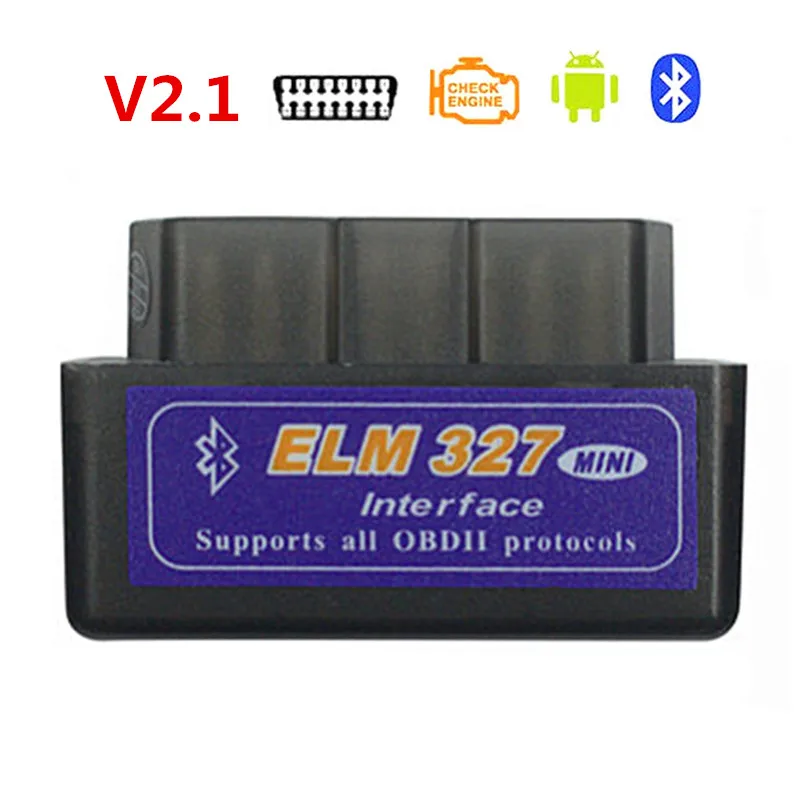 ELM327 BT V2.1 OBDII ELM327 Bluetooth OBD2 V2.1 автоматический сканер OBD2 авто ELM 327 Тестер диагностический инструмент для Android Windows - Цвет: ELM327 BT V2.1