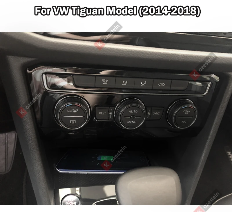 Безвредное Беспроводное зарядное устройство Qi зарядное устройство для мобильного телефона Беспроводная зарядка для мобильного для VW Tiguan samsung Iphone Xiaomi huawei OPPO Vivo
