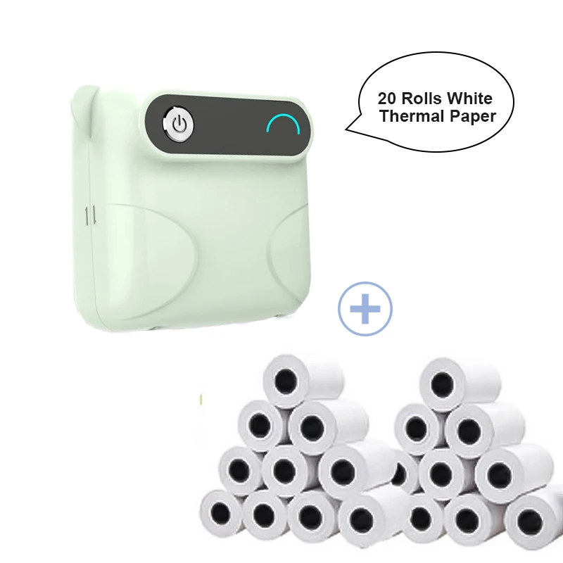 style 11 Мини Портативный bluetooth беспроводной Карманный фотопринтер смартфоны A6 MPeriPage термопечать USB подключение Impresoras Fotos - Цвет: style 11