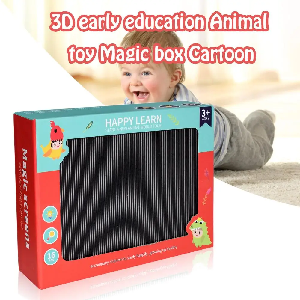 

Cartoon Animal Changing Box Card Toy Dynamic Walking Box Children Early Education Magic Box Educational Toy