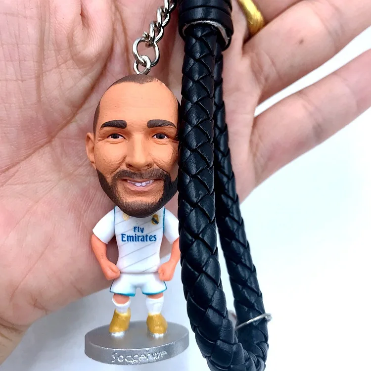 Брелок для ключей с кукольным фанатом Кубка мира по футболу C Luo Messi Fellaini Azar в Neymar