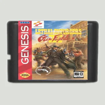 

Lethal Enforcers Gun Fighters II NTSC-USA 16 bit MD Game Card For Sega Mega Drive For Genesis