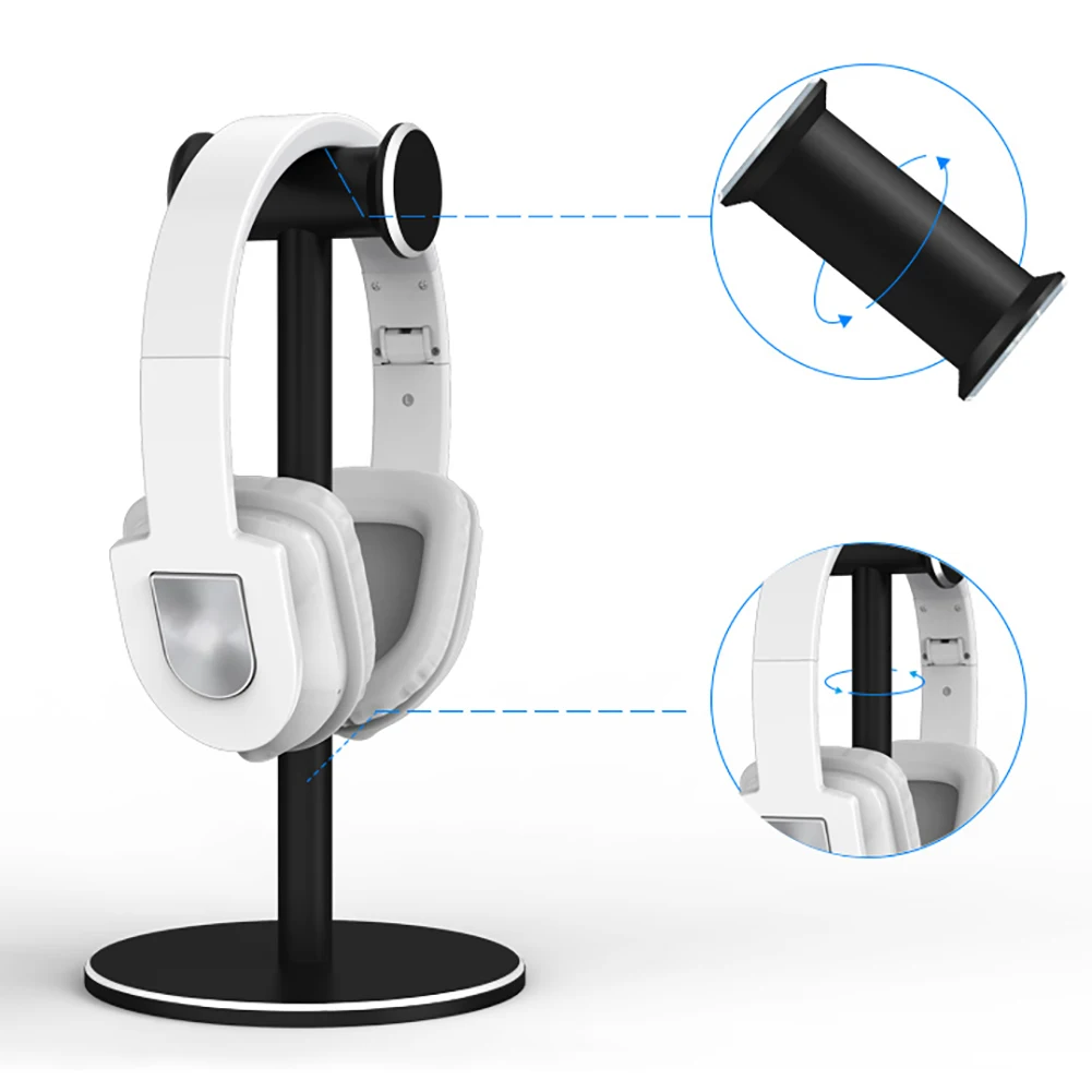 Aluminum Alloy Universal Gaming Headphone Stand Headset Holder Support Hanger Base Cradle For Gaming Headsets Bracket