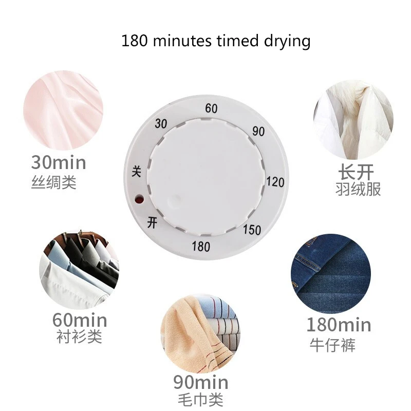 Foldable Clothes Dryer Portable 220v Electric Clothes Drying Rack Warm air  Energy Saving Dryer closet type air-drying Wardrobe