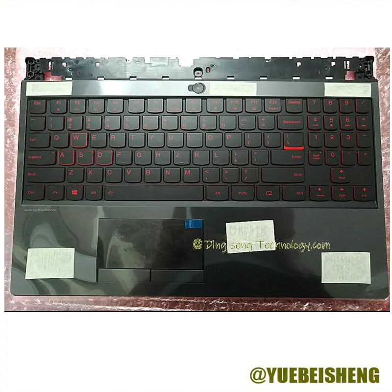 

Новинка, клавиатура для Lenovo Legion Y7000 Y530 Y7000P, верхняя крышка клавиатуры США, сенсорная панель