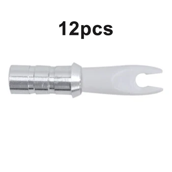 

24pcs/Set Archery Aluminum Pins Plastic Nock Tails Tool For ID 6.2mm Arrow Shaft