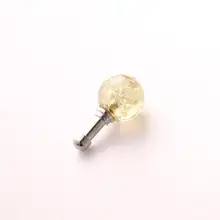 Круглый шар дизайн светящиеся Наушники Пыль 2 см/0,8 дюйма пробки украшения пирсинг для мобильного телефона