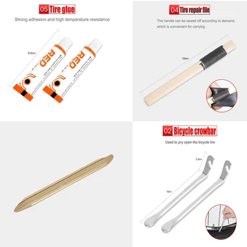 

Car Tire Repair Tools Tire Repair Kit Set Three-piece Suit Car Bicycle Tubeless Tire Puncture Plug Garage Car Accessories