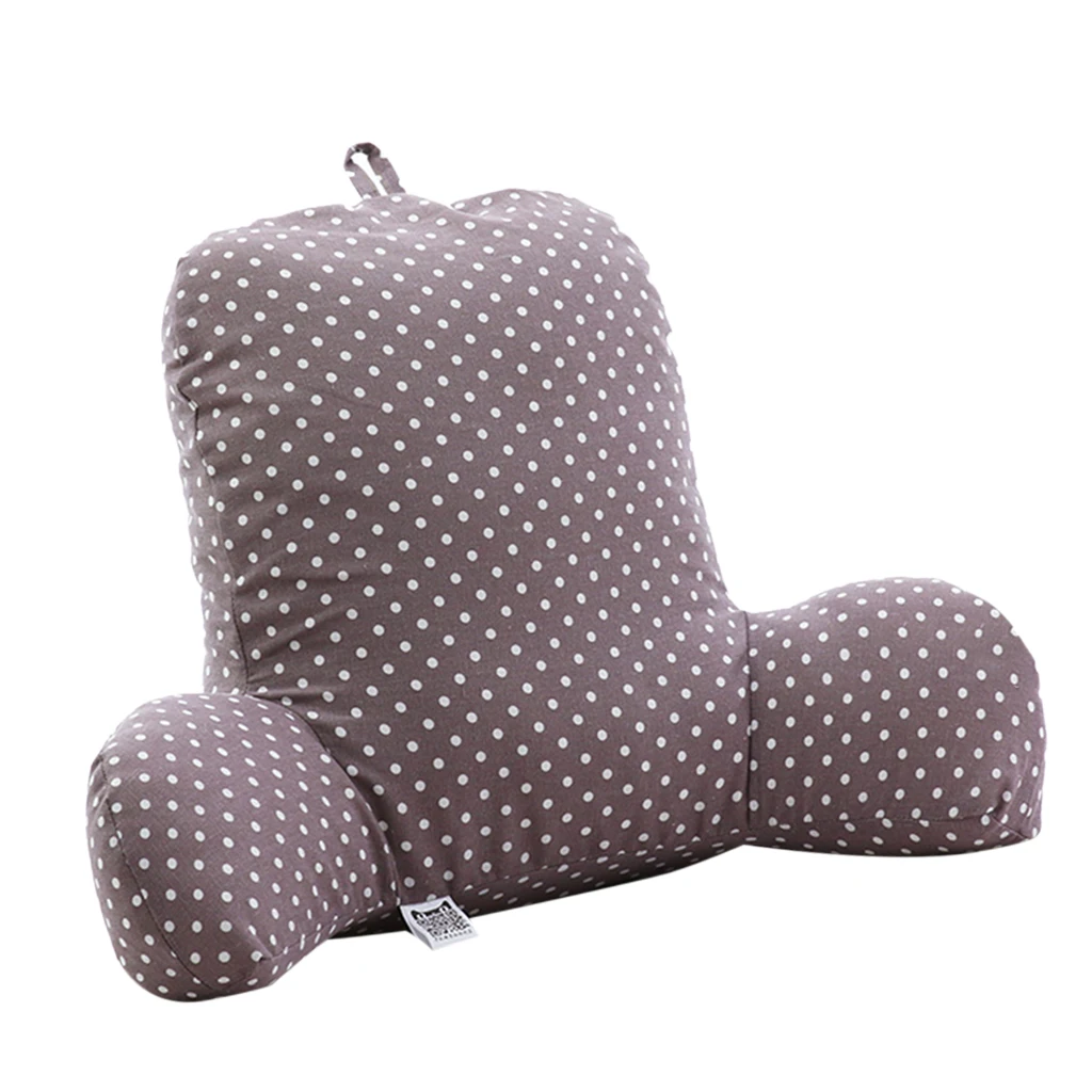 Comfy Reading Pillow Bedrest Chair Sofa Bed Support of Lumbar & Back, Feather Velvet Filled for Breathable Comfortable