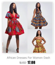 Африканские платья для женщин Анкара Платье Африканское платье африканская Дашики женская одежда
