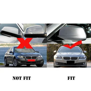 

Car Side Mirror Covers For BMW F10 5 Series For Sedan 520i 523i 525i Rearview Cap ABS Plastic
