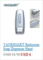 YANKSMART светодиодный светильник Водопад для ванны, хромированный кран для раковины, смеситель для раковины, кран для ванной комнаты