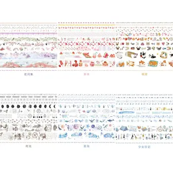 

10pcs Animal Flower Washi Tape Japanese Paper Stickers Scrapbooking Adhesive