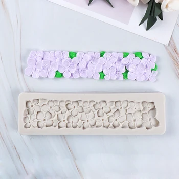 

Hydrangea Border Molds Fondant Cake Decorating Tools Silicone Molds Sugarcrafts Chocolate Baking Tools for Cakes Gumpaste Fimo