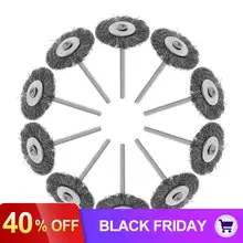 10 шт./лот мини полировальные Стальная проволока кистей для макияжа с ручкой и 25т Тип для Чистящая полирующая шлифовальный инструмент