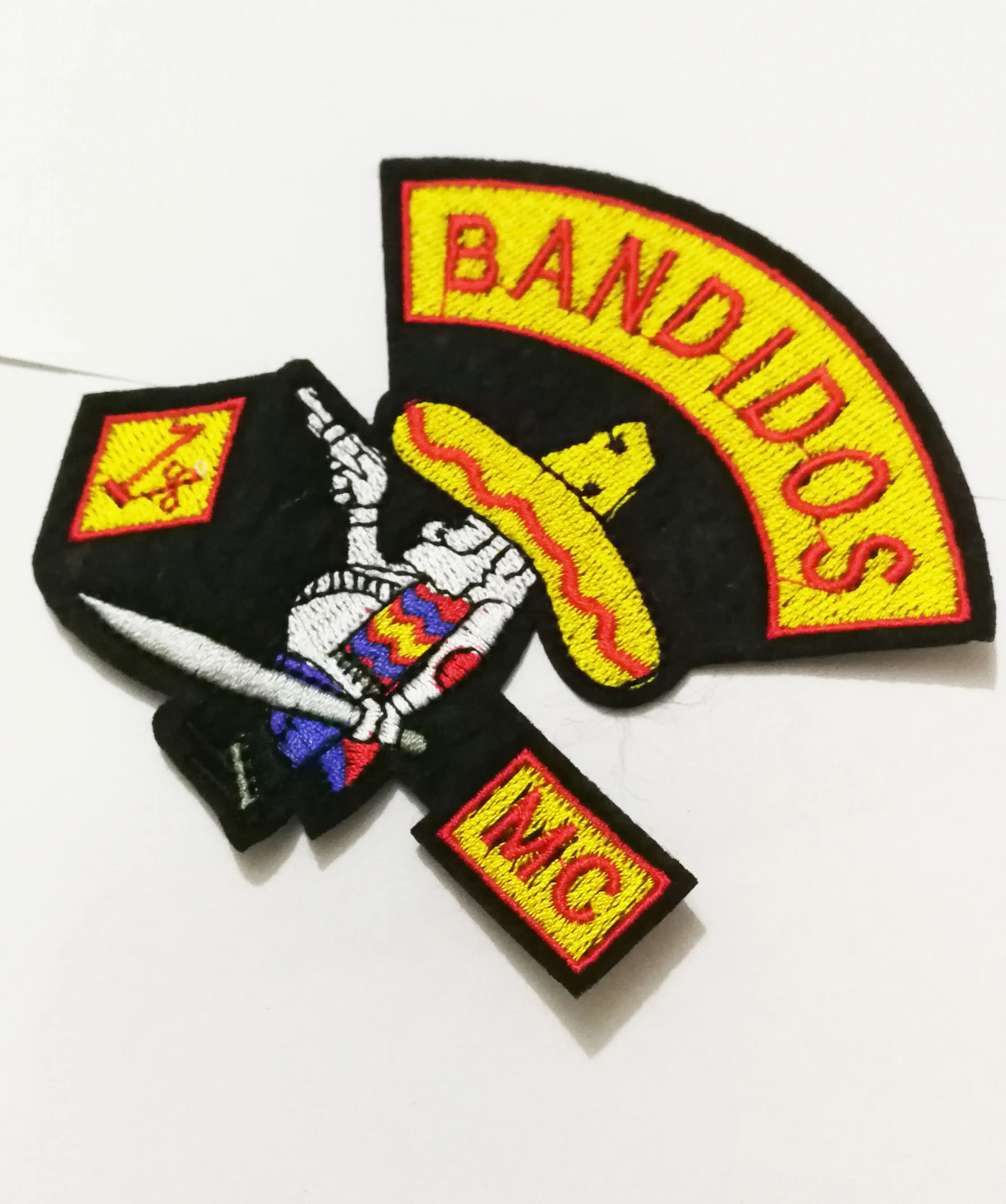 Bandidos Support The Fat Mexican Embroidered Iron On Patch For Jacket Cloth  With Cap Bag Appliqued Free Shipping - AliExpress