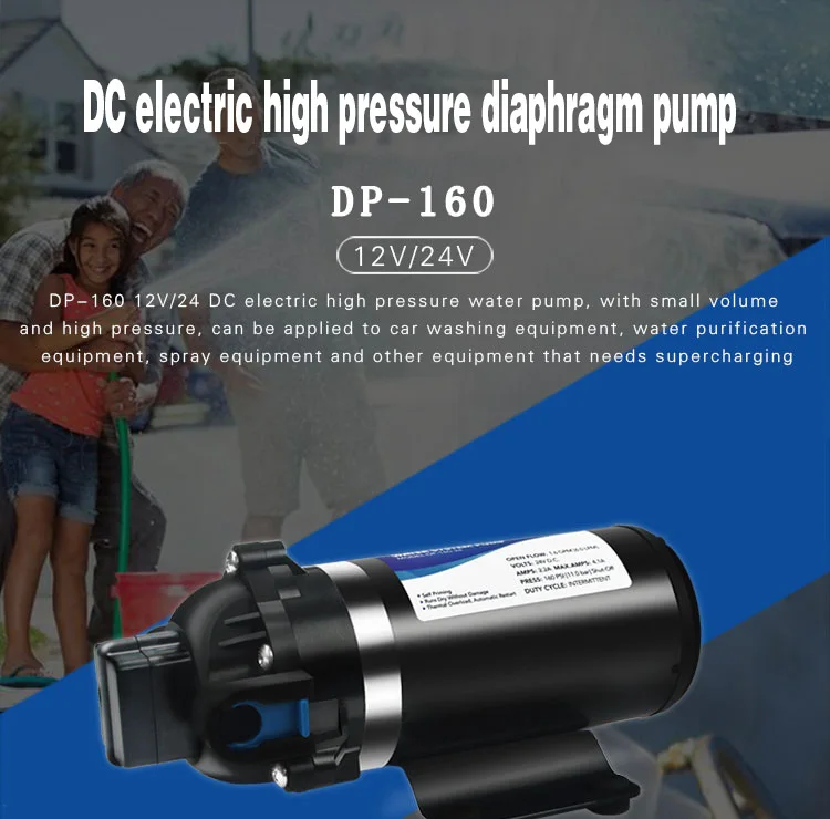 dc elétrica mini bomba de água alta pressão rv diafragma spray carro rolo estrada lavagem máquina limpeza geotérmica