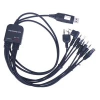 Cable de programación USB 8 en 1 para ordenador kenwood, para baofeng motorola yaesu, para icom walkie talkie de mano, radio, CD, Software