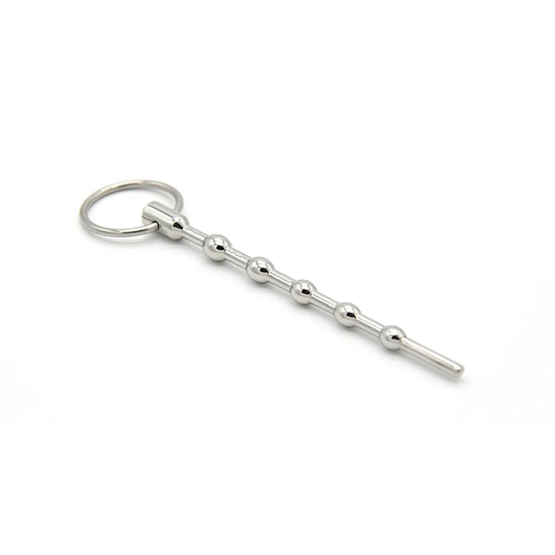 Penis Sex Toys Electric Shock Male Penis Metal Urethra Plug Dilator Beads Cock Ring