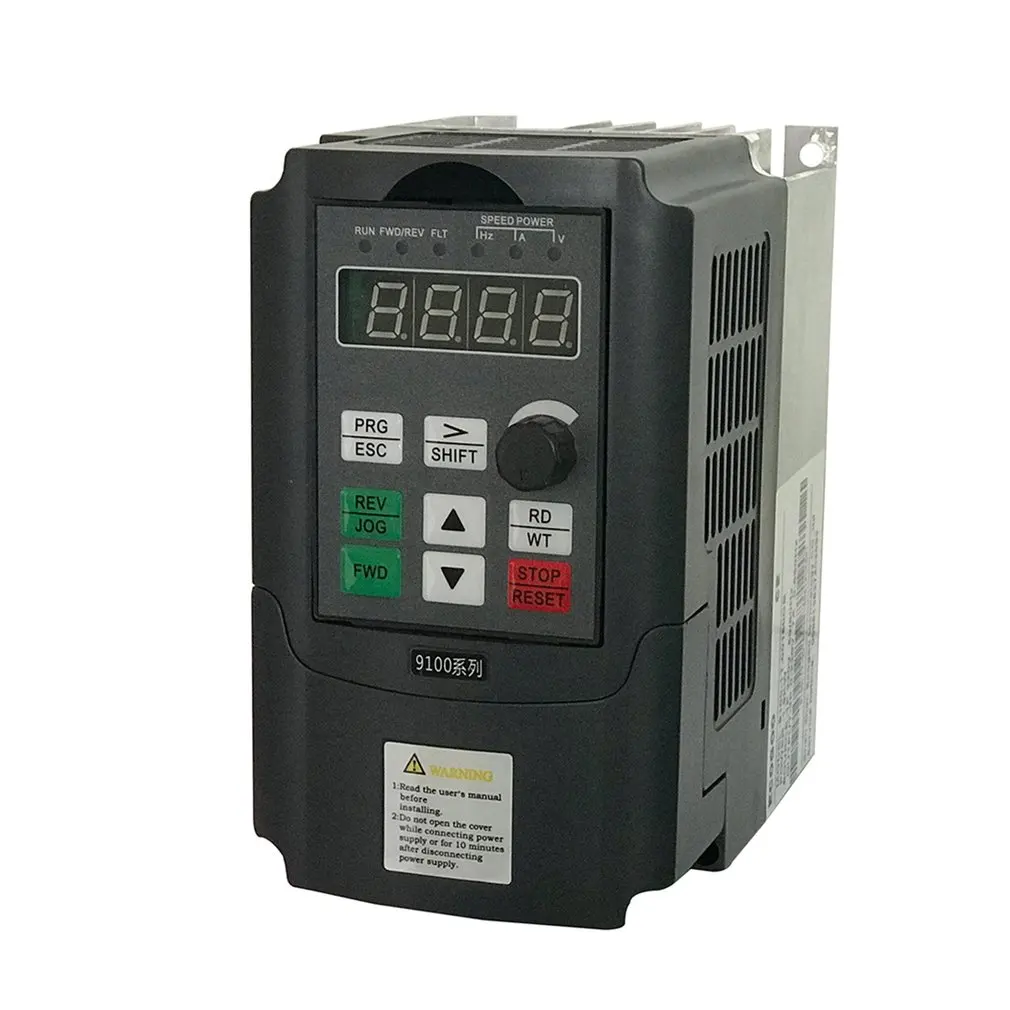 

9100-1T-00040-G 0.4KW 220V 2.5A VFD Inverter Portable Frequency Converter Single-phase Electrical Equipments