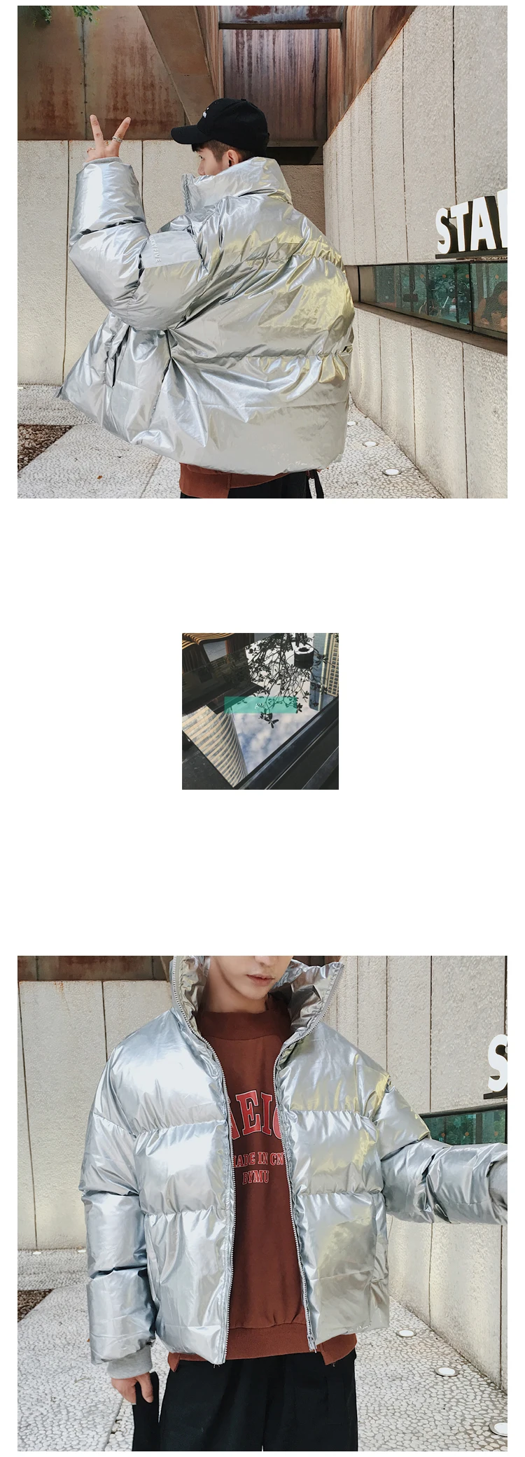 FUODRAO уличная одежда больших размеров, яркая кожаная зимняя парка, мужские утепленные куртки, пальто, Мужская ветровка, корейские мужские пальто J197