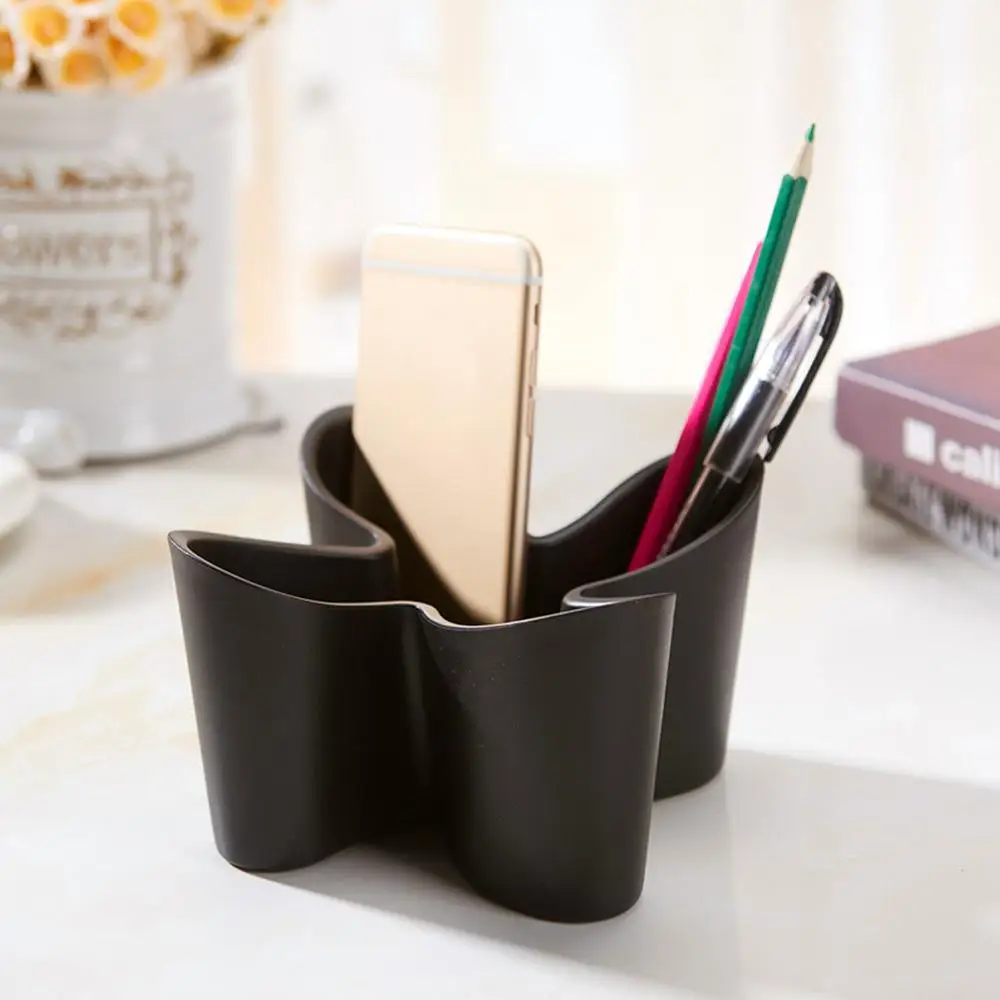 

Practical Wear Resistant Four Leaf Remote Control Holder Storage Box Organizer Thicken Delicate Table Office Home Non Slip