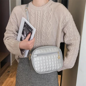 

Women Messenger Crossbody Bags 2020 Fashion High Quality PU Leather Handbag Shoulder Bag Round Bag