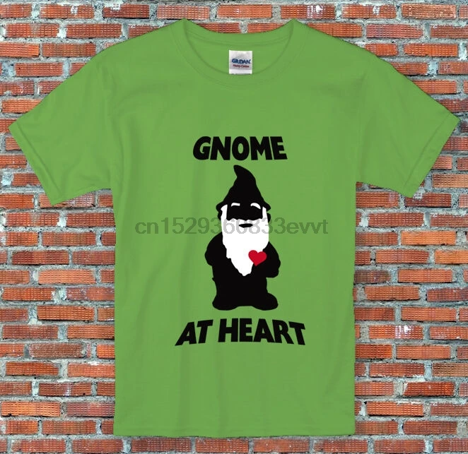 Забавная рубашка Gnome at Heart для садоводства от S до 2XL |