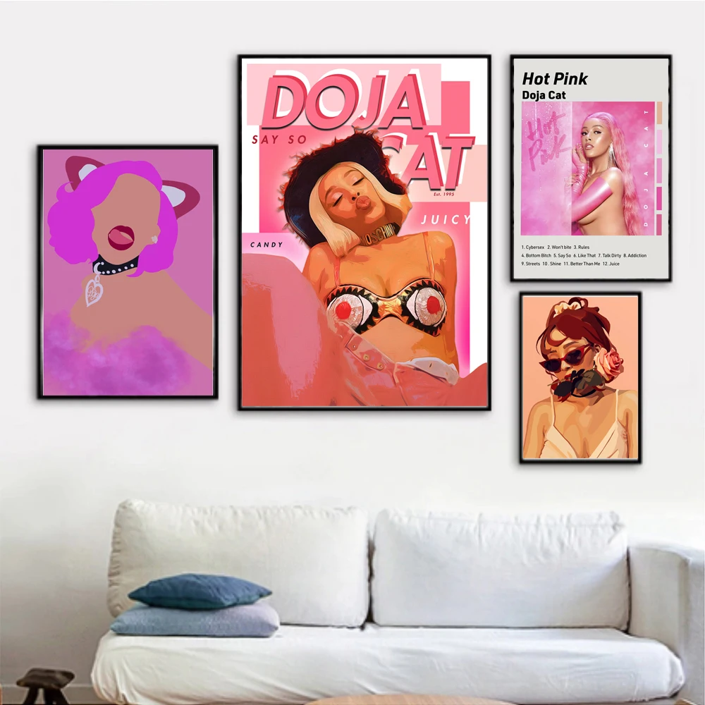 Prints Music & Movie Posters Custom Poster Home Decor, Doja Cat Hot