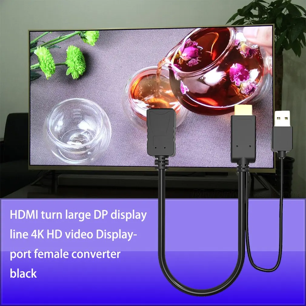 HDMI к DisplayPort адаптер 4K HDMI К DP кабель HDTV адаптер конвертер мужчин и женщин поддержка 1080P для HDTV HDMI К DP