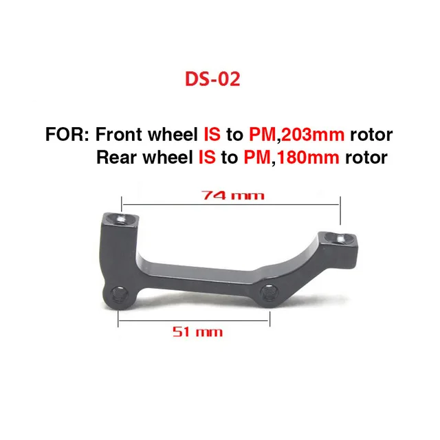 ZTTO 2 единиц, велосипед дисковый тормоз 120 мм/140 мм/160 мм/180 мм/203 мм 6 дюймов стальная велосипедная каретка со звездочкой стальной диск MTB дорожный крейсер BMX велосипед тормозные части - Цвет: 02 adapter Suit