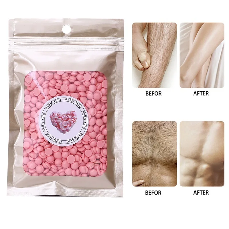 

50g/bag Wax Beans No Strip Hard Remove Leg Arm Armpit Hairs Hot Film Wax Bead Depilatory Wax Solid Pellet for Body Clean Beauty
