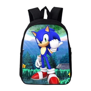 

Sac A Dos Cartoon Mochila Sonic The Hedgehog Single Zipper Anime Backpack Travel School Bags For Teenage Girls Plecak Bookbag