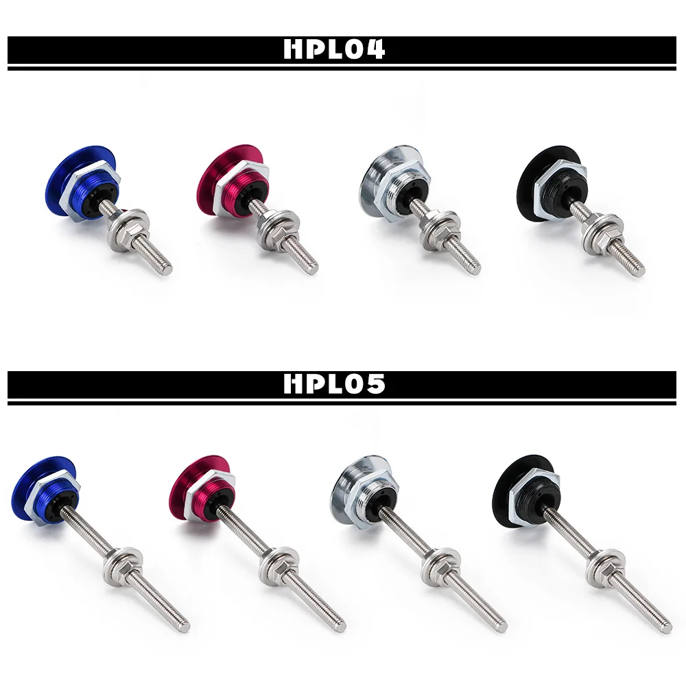 1.25" 31.75mm Car Push Button Bonnet Hood Pin Lock Clip Kit Quick Release Latch Engine Bonne Exterior Parts