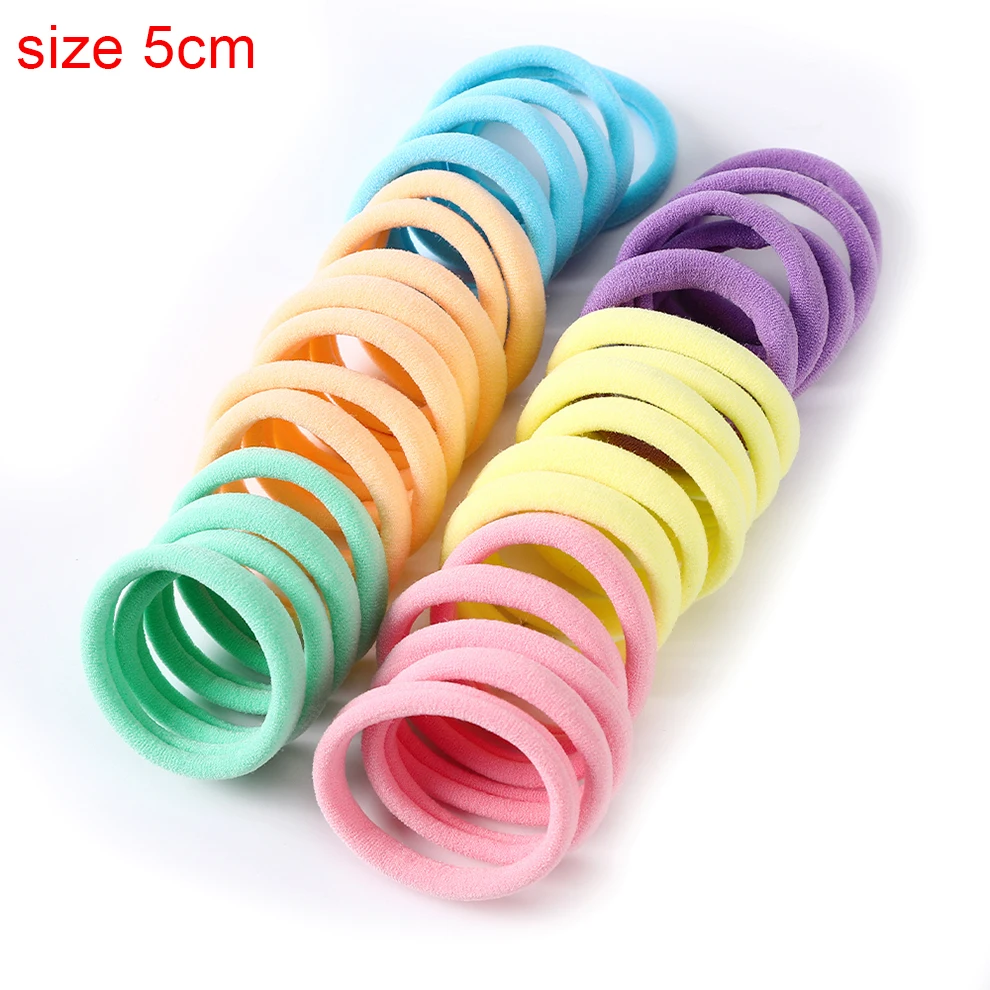 5/10PCS Frosted Colored Telephone Wire Elastic Hair Bands For Girls Headwear Ponytail Holder Rubber Bands Women Hair Accessories cute headbands for women Hair Accessories