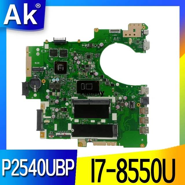 $US $276.36  P2540UBP Motherboard I7-8550U 920MX For ASUS P2540UBP P2540UV P2540UB Laptop motherboard P2540UBP M