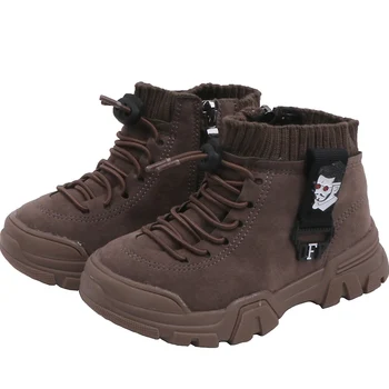 

Kids Boots Children Boys Casual Shoes Girls Ankle Boots Non-slip Rubber Sole Winter Short Snow Booties Keep Warm SYY065