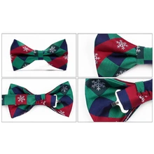 Мужской галстук-бабочка, предварительно Регулируемый шейный ремень, для рождества, свадьбы, жаккардовый переплетенный, модный, B0KD