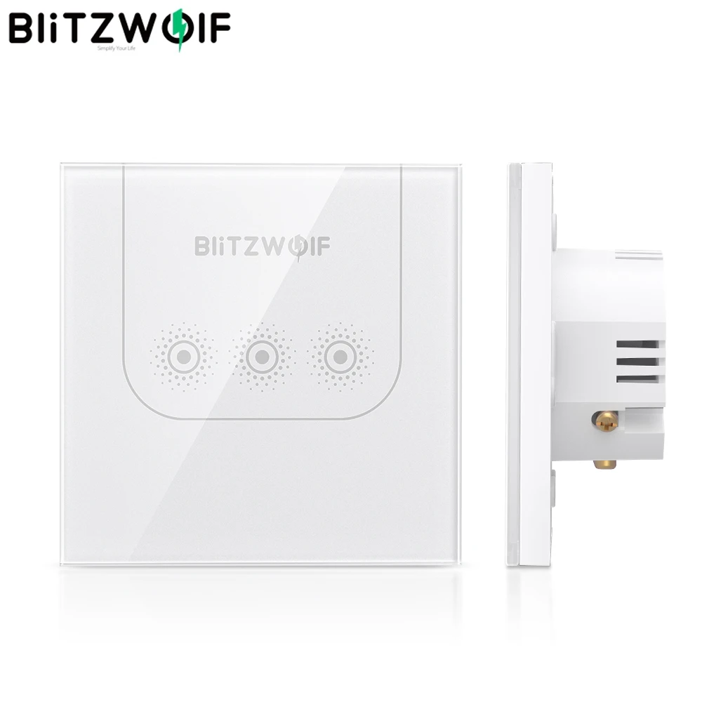 BlitzWolf BW SS3 10A WIFI розетка сенсорный пульт дистанционного управления настенный