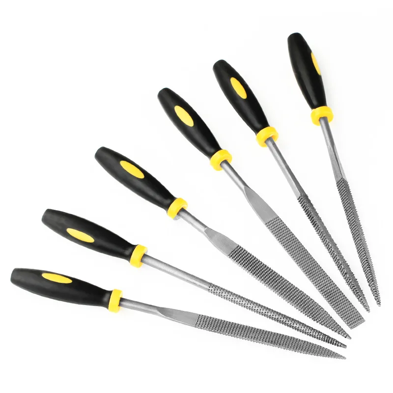 

Wood File Steel File Rasp Round/Flat/Square/Triangle/Half-round Metal Files for Craft Carving Woodworking Tools 6Pcs