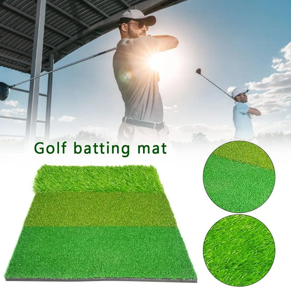 

Indoor Golf Practice Mat Residential Training Artificial Grass Golf Exercise Mat Practice Rubber Tee Holder Golf Mat Pad Traine