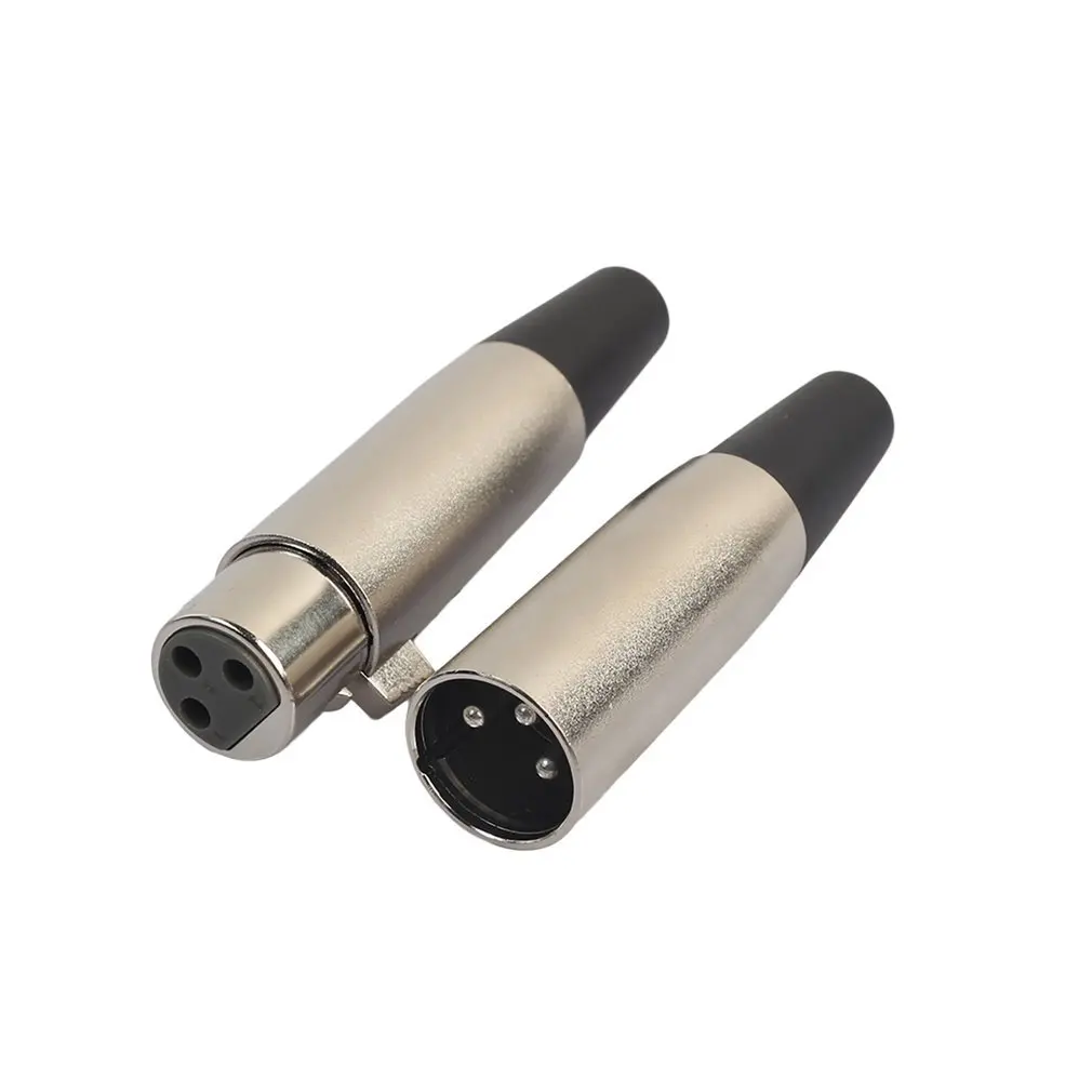 

3 Pin Microphone Cable Connector Female And Male MIC Jack Plug Audio Microphone Connector Professional XLR Adapter