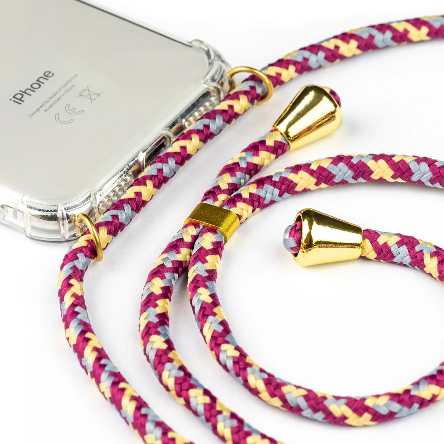 

Fashion Cross Shoulder Strap TPU+ Acrylic Case For iPhone XS 11 Pro Max XR XS X 7 8 6 6S Plus Necklace Neck protection Cover