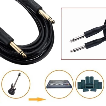 

1/4'' AUX Cable 6.35mm to 6.5mm Jack Male to 6.5 mm Male Audio Cables For Guitar Digutal Mixer Console Amplifier Lead Wire Cord